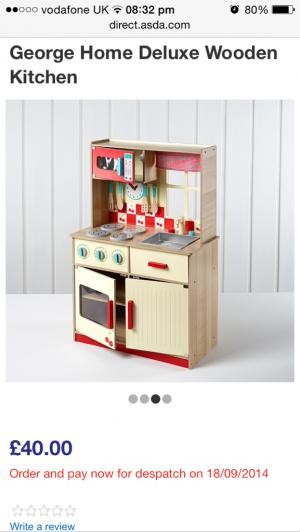 toy kitchen asda direct