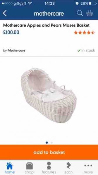 mothercare moses basket bedding