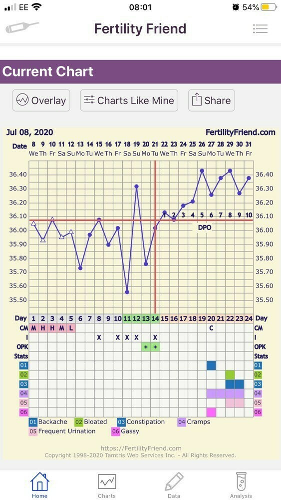 13 DPO, negative tests but BBT still high?! (Mild PCOS sufferer)